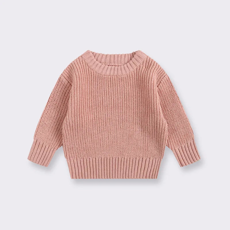 0-6T Newborn Kid Baby Boy Girl Winter Clothes Toddler Baby Sweater Infant Knit Pullover Top Casual Basic Top Knitwear Outfit