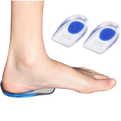 1 Pair Silicone Gel Insoles Men Women Heel Spurs Pain Relief Treatment Feet Pads Shock Absorption Massager Spa Foot Care Tools