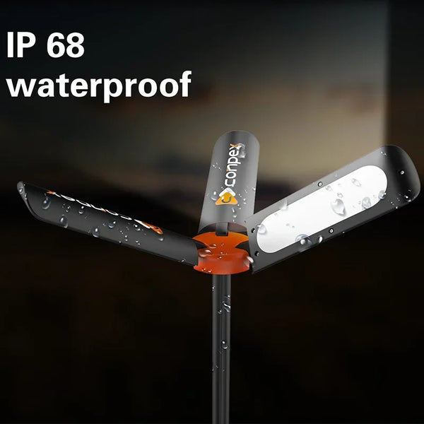 Conpex Manufacturer 12V 4 Modes Telescopic Led Light Outdoor Camp Ultra Light Camping Tent Folding Camping Light