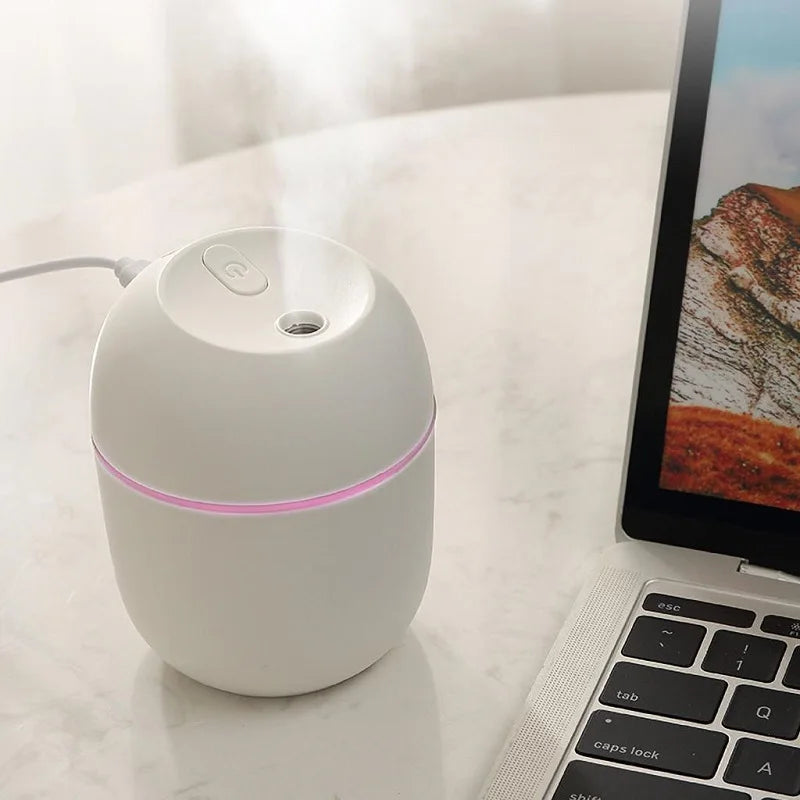 Ultrasonic Mini Air Humidifier Aroma Essential Oil Diffuser For Car USB Fogger Mist Maker with LED Night Lamp Home Appliance