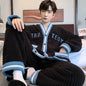 Antistatic Coral Fleece Men's Winter Pajamas Set Thicken Flannel Warm Sleepwear Big Size 3XL Zipper Soft Pajama Men pyjama homme