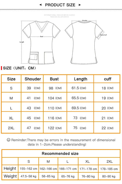 S-XXL Pet Grooming doctor Work Clothes 100%Cotton Scrubs Workwear Men and Women Uniforms Wholesale Printing Scrubs Tops/shirts