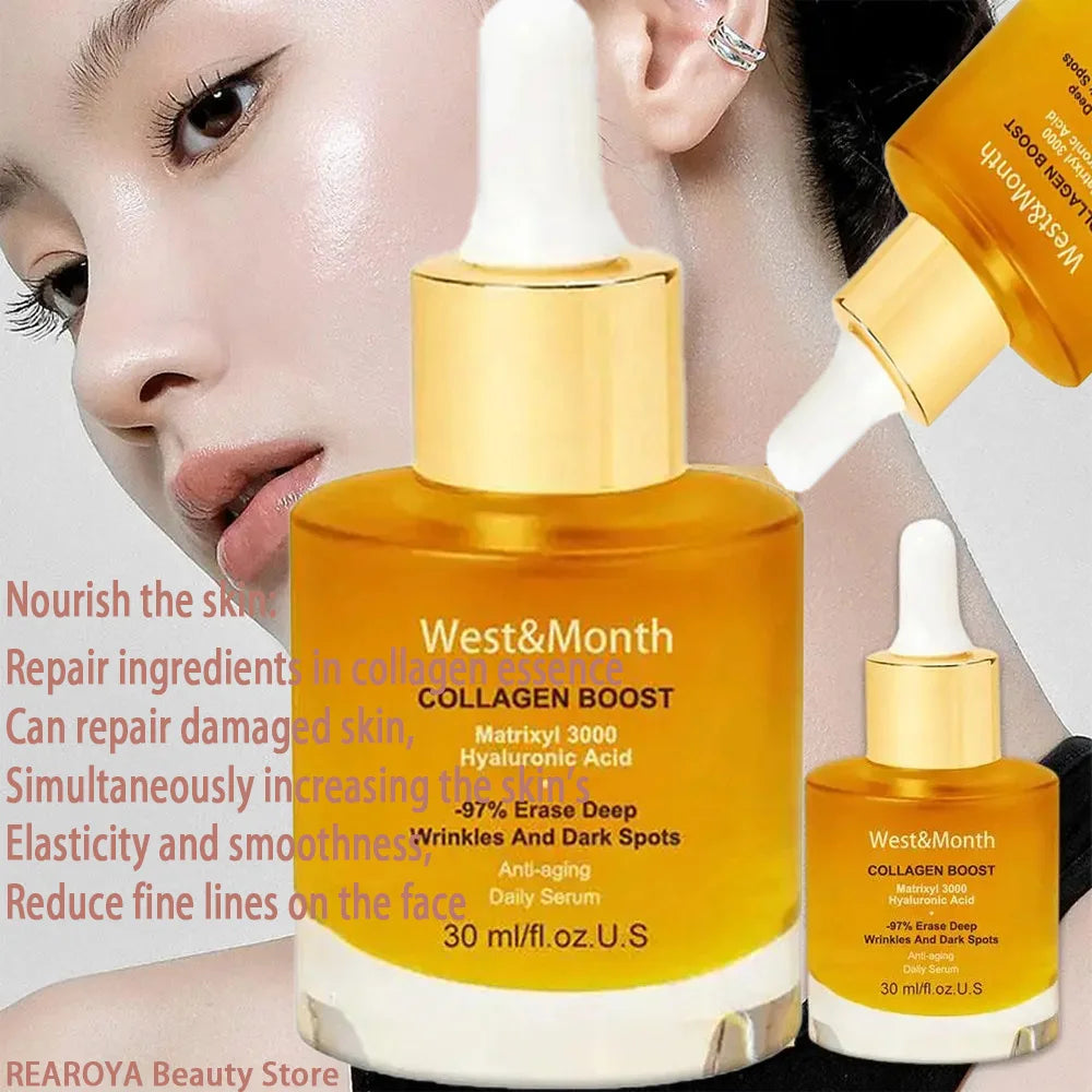 Collagen Face Serum moisturing Tightening Hydrating Smoothing nourishing Brightening face skin care product 30ml