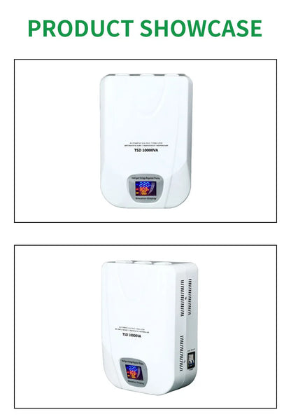 SHGF Input 90-270V 10kva Servo Wall Mounted Installation 220V 110v Voltage Stabilizer Household Appliance Protection