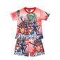 Children Pajamas Set Short Sleeve T Shirt Shorts Superhero Spiderman Costume Pyjamas Kids Boy Girls Pijamas Cartoon Baby Sleepw