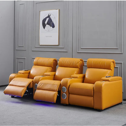 Modern Furniture Electric Leather Sofa Recliner, automatic recliner USB charger, recliner leather