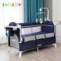 Multifunctional Portable Baby Bed with Diaper Table Newborn Bed Kids Cradle Rocker Baby Cribs for 0-6 Years Old Child Crib