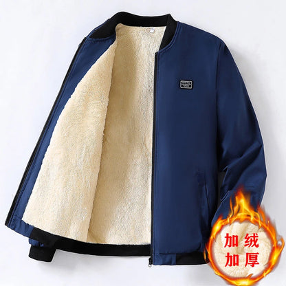 Autumn Winter Mens Thick Fleece Jackets