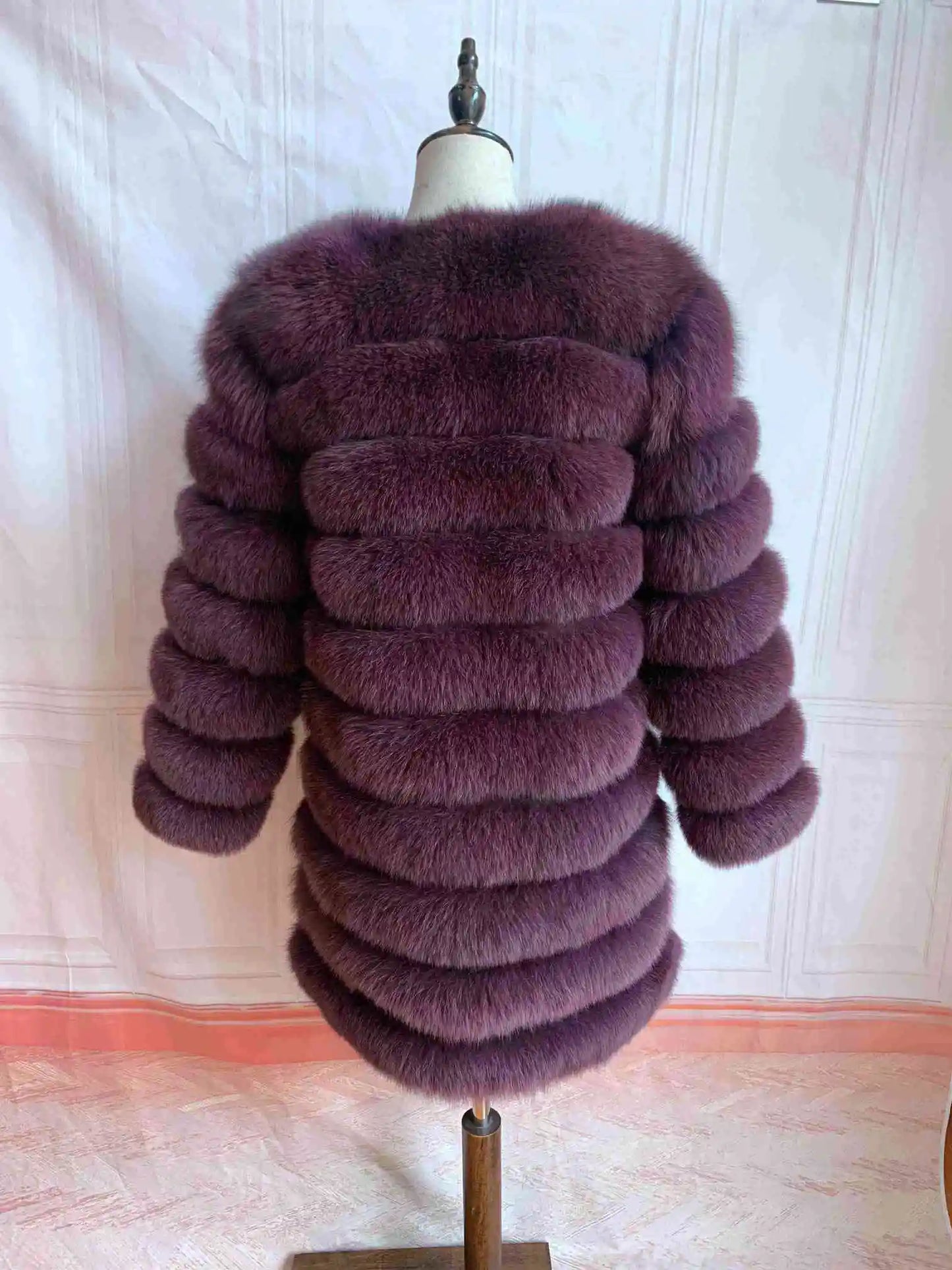 NEW style  4in1 real fur coats Women Natural Real Fur Jackets Vest Winter Outerwear Women fox fur coat high quality fur Clothes