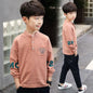 Spring Autumn Fashion Letter Y2K Boy's Shirt Cotton Long Sleeve Kids Pullover Trend Children's Clothing Kawaii Blouses Cute Tops