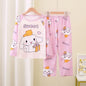 Miniso Winter Autumn Children's Pajamas Set 2025 Cute Anime Cartoon Kids Pijama Boy Girl Sleepwear Long-Sleeved Pants Loungewear