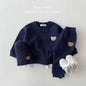 2pc Baby Boys Girls Set Autumn Little Bear Embroidery Tops Coat + Pants Suit Clothes Two-piece Newborn  Spring Winter Sets Kids