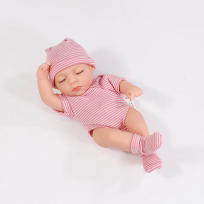 New Silicone Reborn Dolls 20cm Baby Reborn Toys Waterproof Vinyl Bebe Doll Cute Mini Newborn Baby Doll For Girls Birthday Gift (Toy)