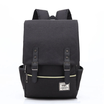 Vintage 16 inch Laptop Backpack Women Canvas Bags Men canvas Travel Leisure Backpacks Retro Casual Bag School Bags For Teenagers