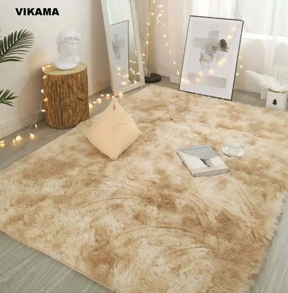 VIKAMA Modern Minimalist Luxury Living/Bed Room Carpet Silk wool Sofa Coffee Table Bedroom Bedside Non-slip Easy-to-clean Carpet