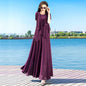 Female Korean Fashion Chiffon Dress Cardigan Two-piece Set, Women's Summer Suit Dress, Trendy Temperament, Slim Long Dress,