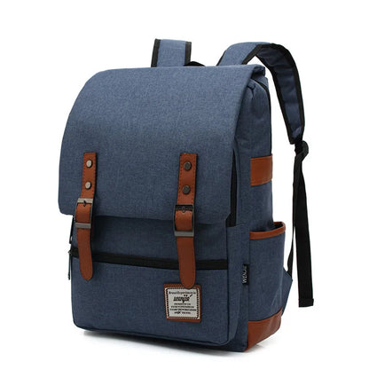 Vintage 16 inch Laptop Backpack Women Canvas Bags Men canvas Travel Leisure Backpacks Retro Casual Bag School Bags For Teenagers