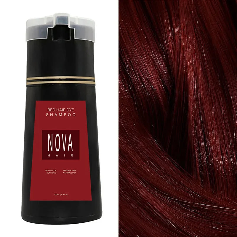 Natural Non Irritating Hair Dye Shampoo Durable Non Fading Hair Instant Dye Long Lasting Colored Hair-dye Cream For White Hair