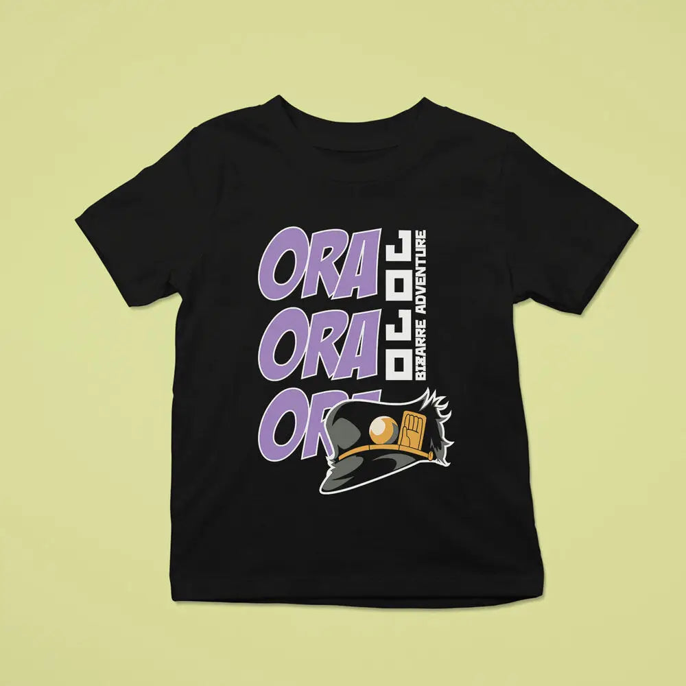 Ora Ora Ora Jojo Punch Graphic T-Shirt – Anime Hero - Men, Women, Kids Tee