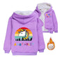 A for Adley Cartoon Boys Coat Children's Clothing for Winter Cotton Kids Parkas Little Girls Zipper Coats Toddlers Baby Jacket