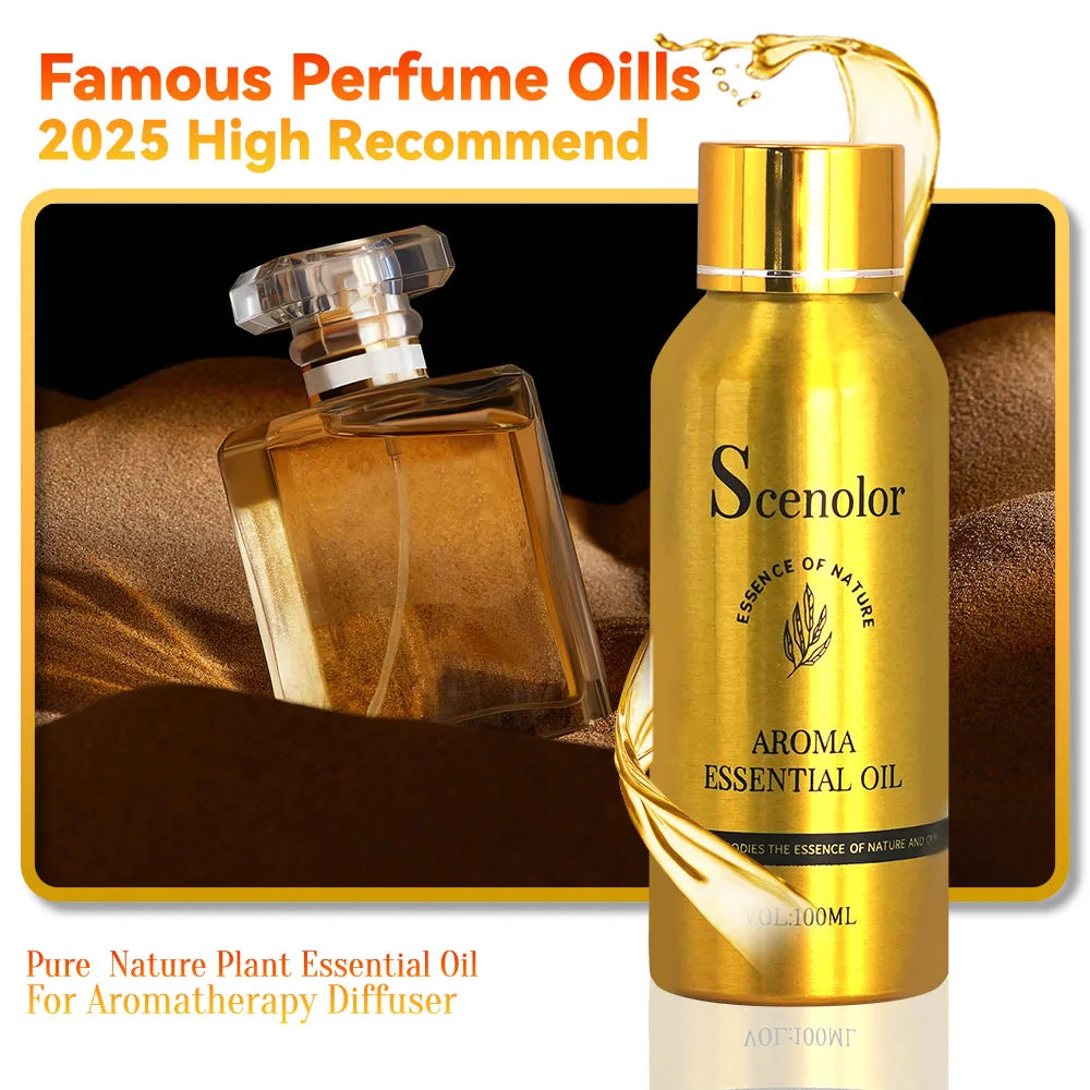 100ML Famous France Perfume Oil Men Fragrance Oasis Essential Oil Aromatherapy Diffuser Oil DLor Svuvage Ton Foud Oud Wood