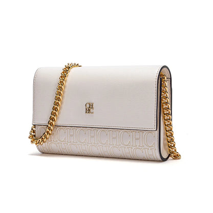 Classic Solid Color Exquisite Craftsmanship Light Luxury Design New 2025 Chain Bag Letter Element Women's Crossbody Bag