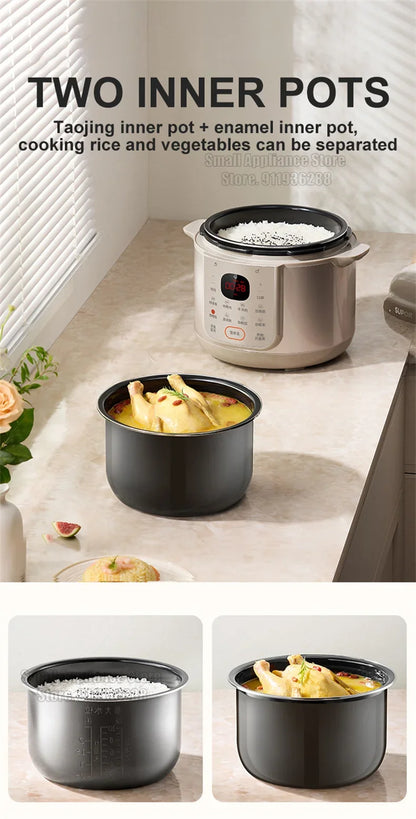 SUPOR Electric Pressure Cooker 5L Rice Cooker 70Kpa Multifunction Fast Cooking Stew Bones Beef Porridge For Kitchen SY-50YC5006