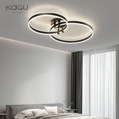 Modern Rings LED Chandelier Ligthing Lustre For Living Room Bedroom Home Ceiling Mounted Hanging Lamp Indoor Ceiling chandelier