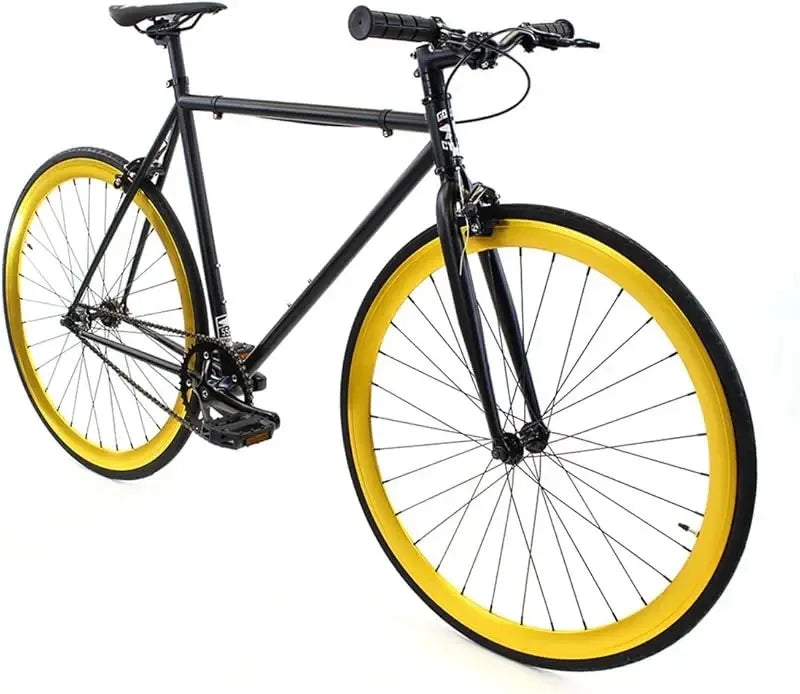 Fixed Gear Single Speed - Perfect Urban Commuter Bicycle With Front Rear Brakes - Ideal For Teens And Adults