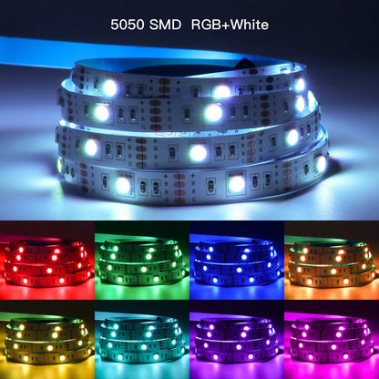 High Brightness 30LED/M RGB USB LED Light 5050 Diode Tape Wireless Bluetooth APP Control LED Strip For Bedroom Kitchen TV Decor