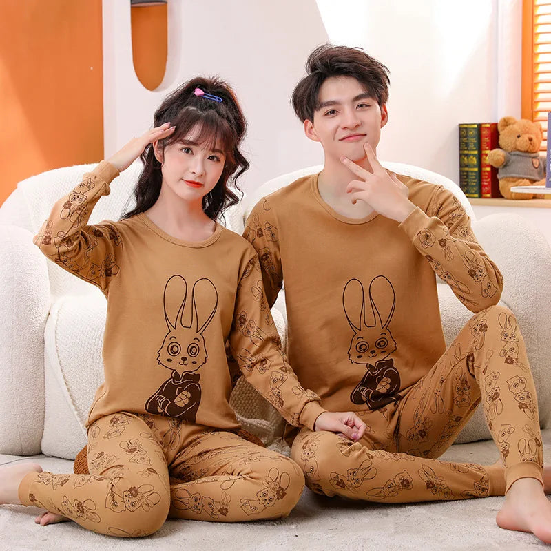 Teens Pijamas Long Sleeve Cotton Pyjamas Kids Clothes Sets Cartoon Big Boy Sleepwear Cute Pajamas For Girls 10 12 14 16 18 Years