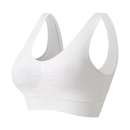 S-5XL Women Seamless Bra Sports Bras Top Female Breathable Soft Brassiere Wireless Nopads Bra Crop Top Solid Color Sexy Lingerie