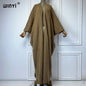 WINTER monochrome Luxury Fur Neutral coat Thick comfortable Warm Female poncho long down coat winter abaya