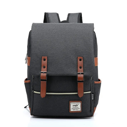 Vintage 16 inch Laptop Backpack Women Canvas Bags Men canvas Travel Leisure Backpacks Retro Casual Bag School Bags For Teenagers