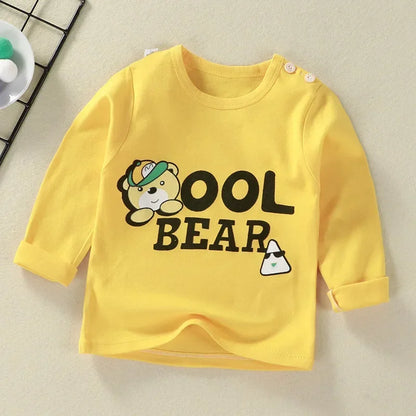 Children's Clothing Boys Girls T-Shirt kids clothes Cartoon Tops Long Sleeve Baby Clothing Autumn Winter Cotton Print Sweatshirt