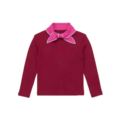 M&P 2025 winter kids girls long sleeve t shirt Tops and knit sweaters + skirts clothing sets