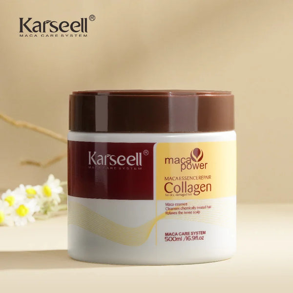 Karseell Collagen Hair Treatment Deep Repair Conditioning Argan Oil Hair Mask Essence for Dry Damaged Hair 100ml/500ml