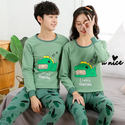 Teens Pijamas Long Sleeve Cotton Pyjamas Kids Clothes Sets Cartoon Big Boy Sleepwear Cute Pajamas For Girls 10 12 14 16 18 Years