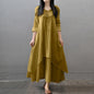 Women Cotton Linen Chic Maxi Dresses