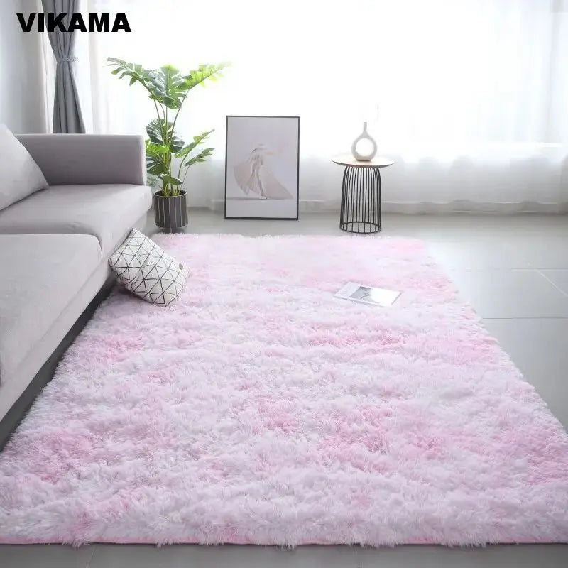 VIKAMA Modern Minimalist Luxury Living/Bed Room Carpet Silk wool Sofa Coffee Table Bedroom Bedside Non-slip Easy-to-clean Carpet