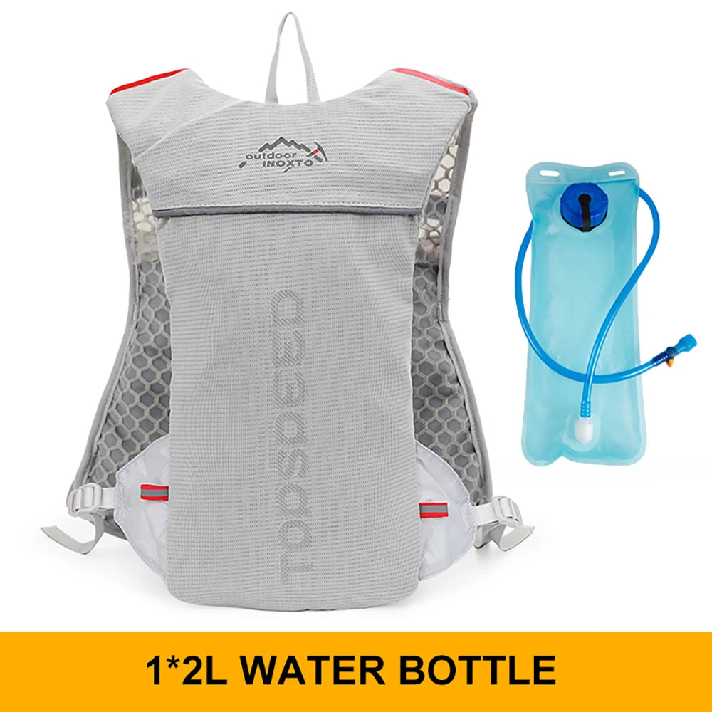 Outdoor Trail Running 5L Ultralight Backpack Hydration Jogging Vest Men Breathable Marathon Bicycle Bag Water Bottle 500ML