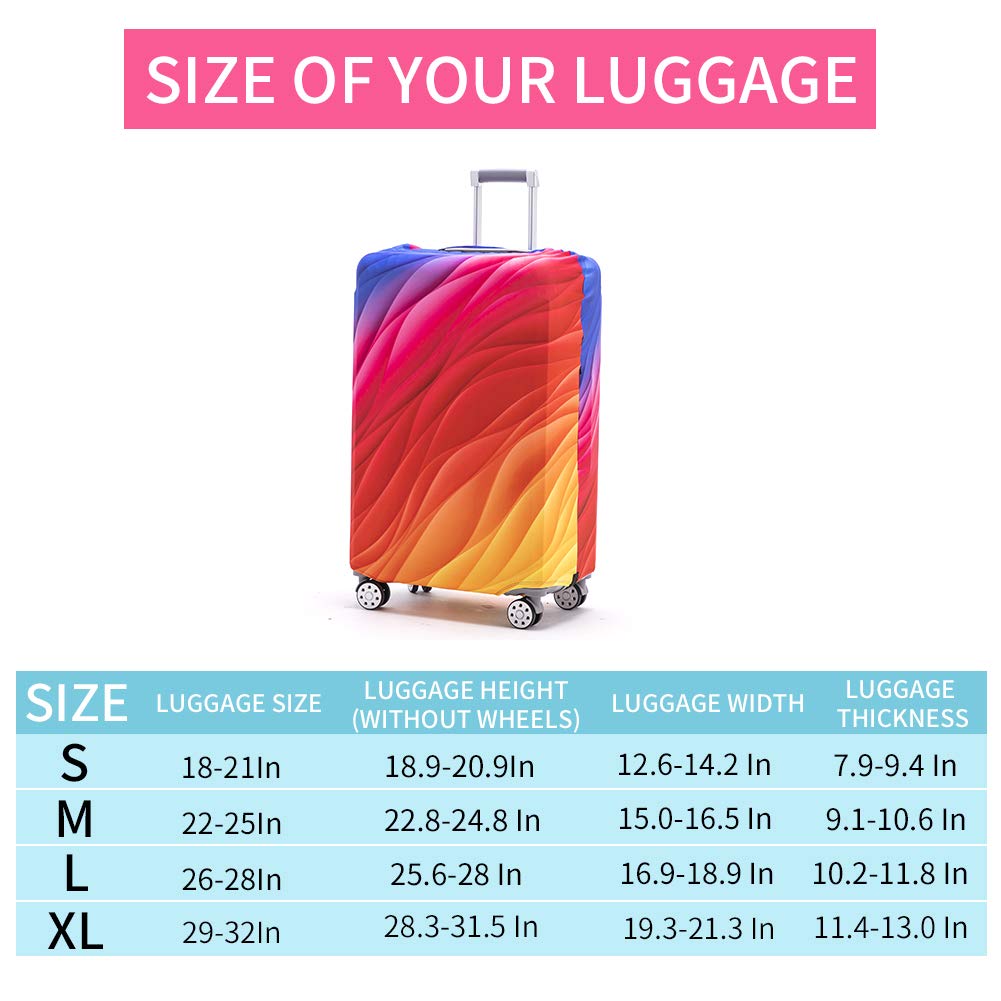 Luggage Cover 2025 New Elastic Suitcase Protective Covers For 18 to 32 Inch Suitcase Protector Cover Thickened Dust-proof Travl