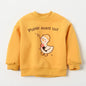 Fleece Children Sweatshirts Winter Plus Velvet T-shirts for Kids Cartoon Boys Girls Blouse Thicken Baby Pullover Toddler Outfits