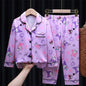 2025 Miniso Children Pajama Sets Autumn Winter Anime Long-Sleeved Pants Sleepwear Cartoon Pijamas Student Kids Homewear Clothing