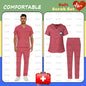 S-XXXL Hospital Clinical Workwear Nurse Uniforms Scrub Set Unisex Shirt Straight Pants Nursing Accessories Medical Surgical Wear