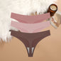 3PCS/SET Sexy G-String Underwear Breathable Female T-back Intimate Lingerie Seamless Low Waist Underpants Lady Bikini Panty S-XL