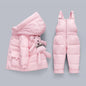 Winter Overalls Jumpsuit for Girls Boy Children Suits Jackets Kids Snowsuit Duck Down Parka Coat Toddler Baby Bear Toy Outerwear