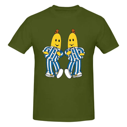 Bananas In Pyjamas Best Friend 100% Cotton T-shirt Men Fashion T Shirts Men O-Neck Short Sleeve S-6XL