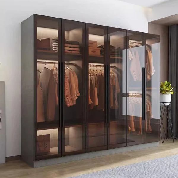 Luxury Organizer Wardrobe Doors Modern Dust Prevention Open Closets Bedroom Wardrobe Storage Cabinet Rangement Chambre Furniture