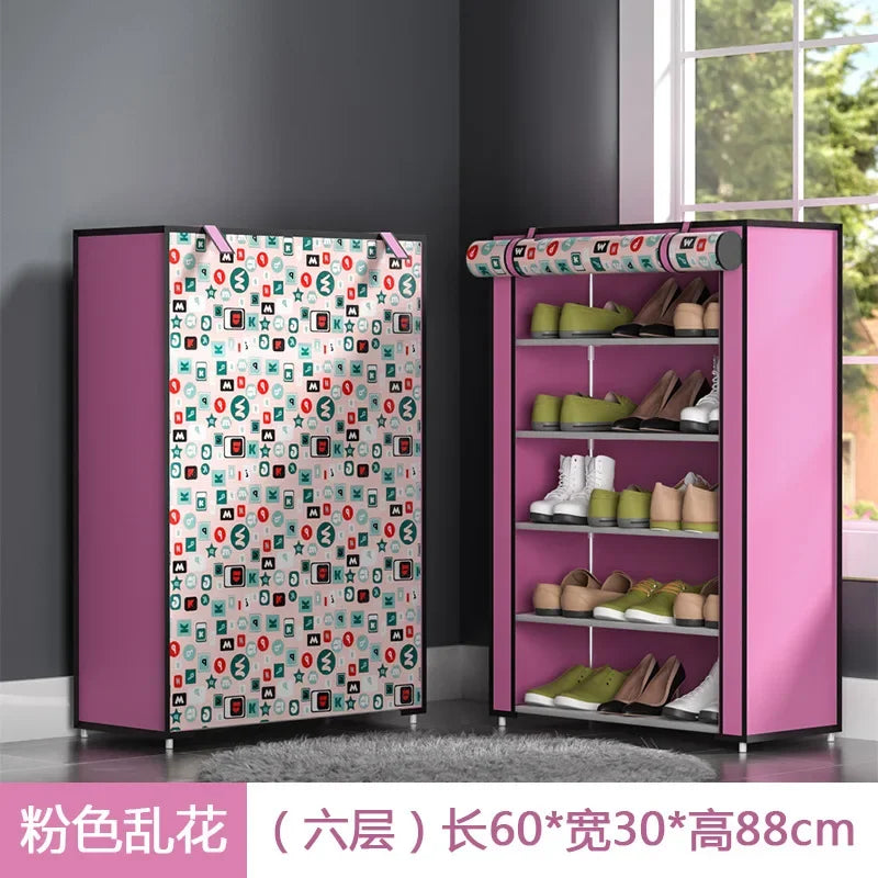 Shoe Cabinet Closed Shoe Rack Simple Multi-layer Shoes Closet Hallway Furniture Shoe Organizer Space Saving Ultra-thin Cabinets